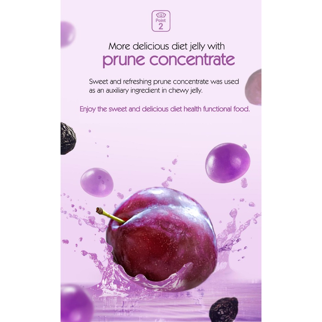 HANDOK Upgraded Ready Q Chew Diet Prune Flavor 21 Packs